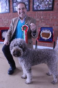 Tony Grantham with Mizani Dorocco Raffaele - Show Lagotto of the Year 2018