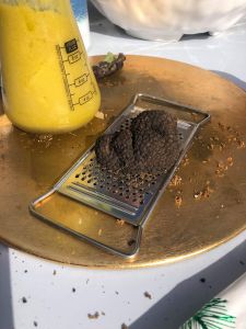 Grated truffle to accompany our lunchtime Truffle Risotto Truffling Experience