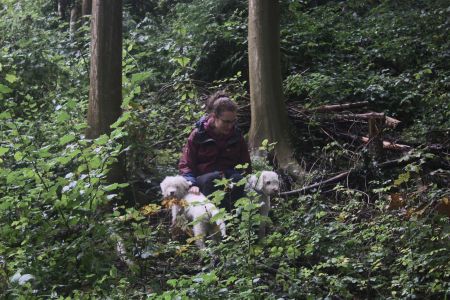 Margot and Brian awaiting their turn with Kath Truffling Experience