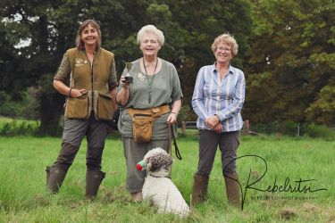 Susan and Kara winning the Club's Iteru Cup for Judges' Choice Lagotto