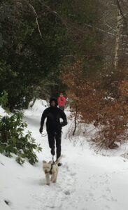 Canicross in Scotland with Derek and Bella